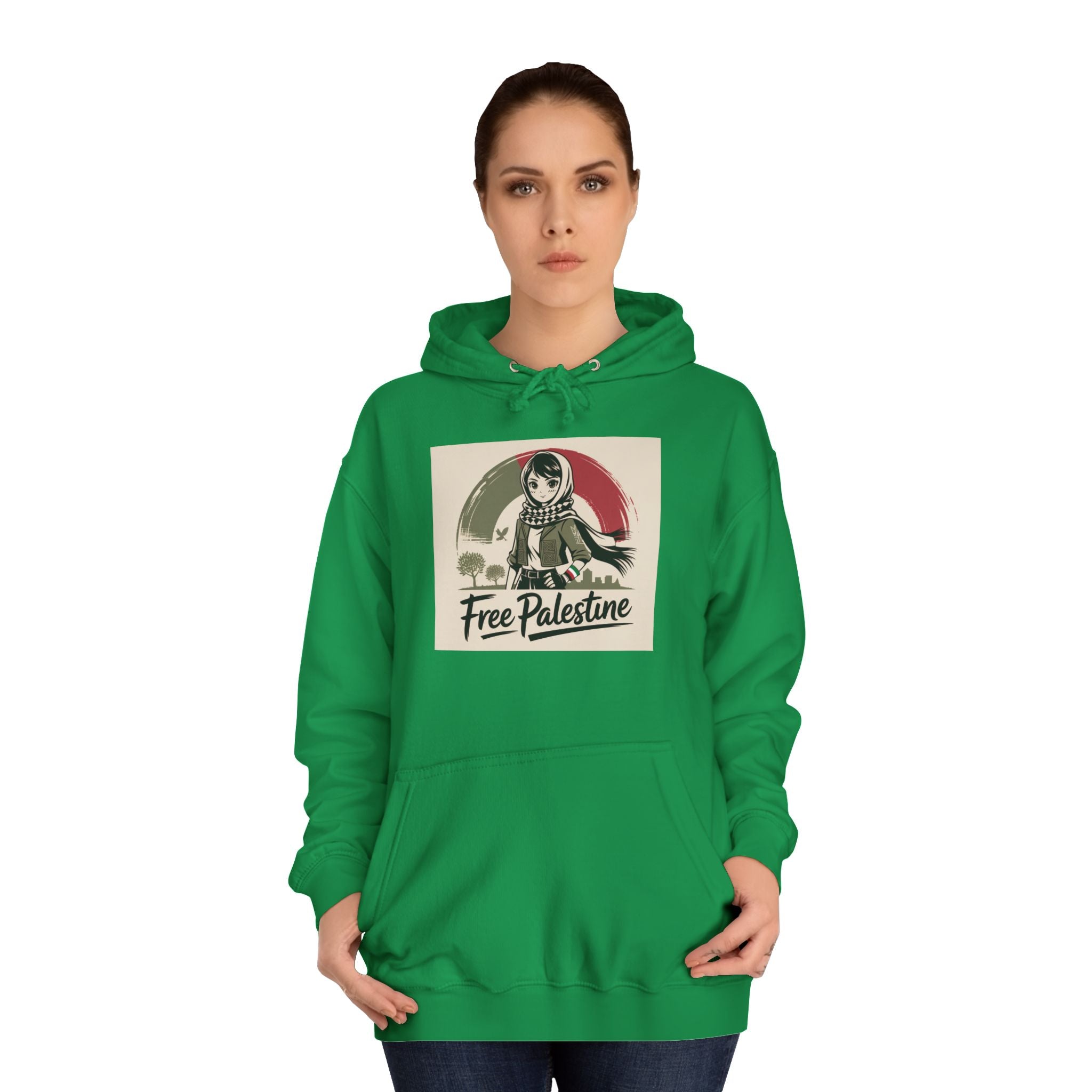 Free Palestine Hoodie – Political Activism Sweatshirt