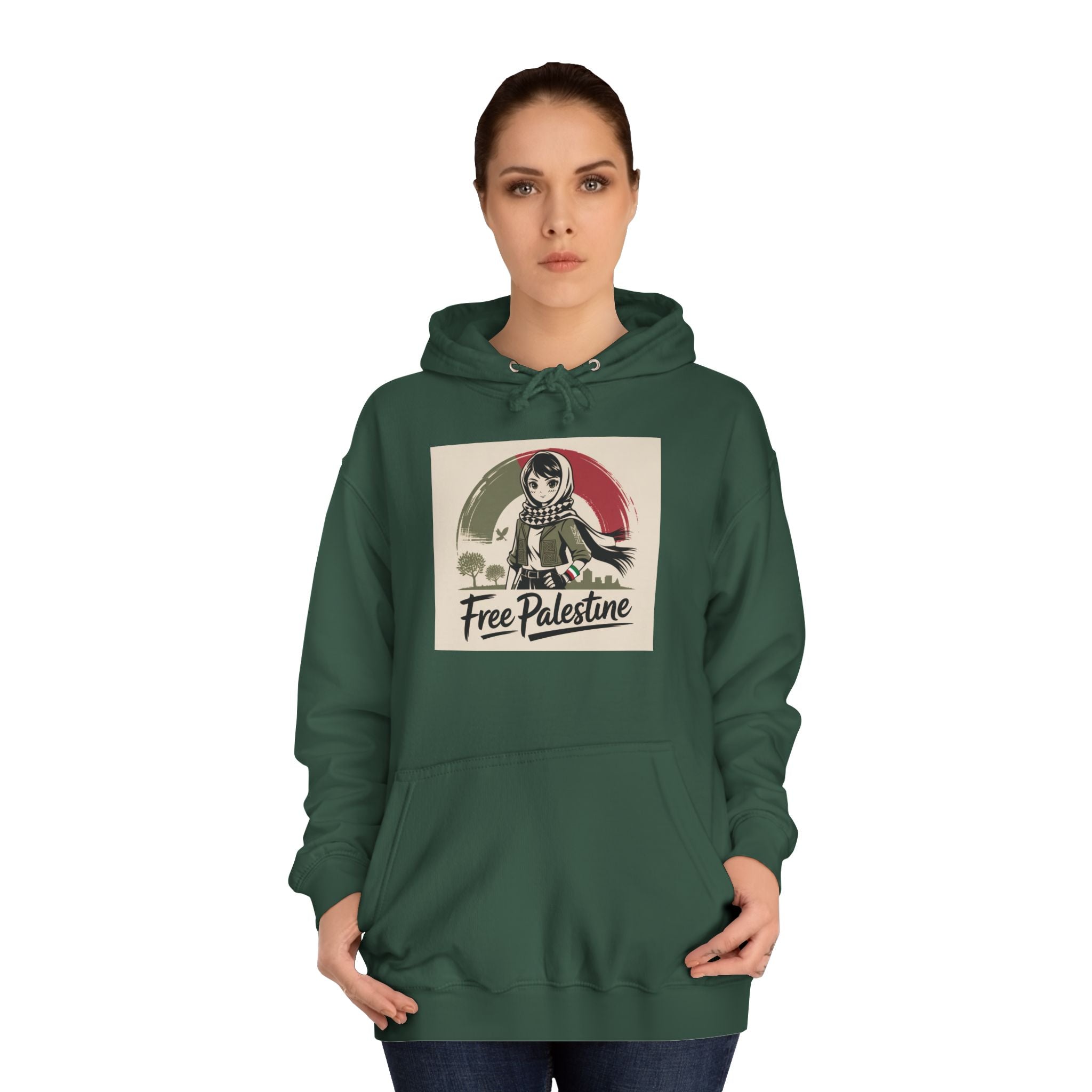Free Palestine Hoodie – Political Activism Sweatshirt